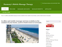 Tablet Screenshot of massagetherapistinsandiego.com